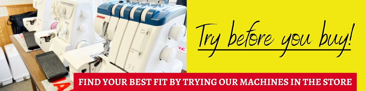 Try before you buy! Find your best fit by trying our machines in the store